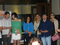 O evento reuniu representantes da CUT-SC e representante da CONTEE.