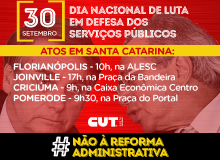 Dia Nacional de Luta em Defesa dos Serviços Públicos será marcado por atos em SC