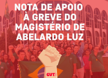 CUT-SC apoia greve do magistério de Abelardo Luz