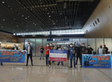 Ato em Florianópolis protesta contra manobras da Gol para impor acordo coletivo