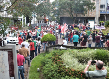 Mobilizações acontecem por toda Santa Catarina em defesa da Previdência