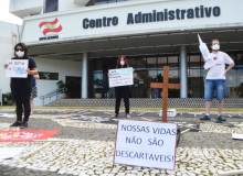 Entidades sindicais da Grande Florianópolis realizam ato em defesa da Vida