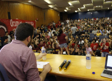 Presença de Boulos em Florianópolis gera grande ato de resistência