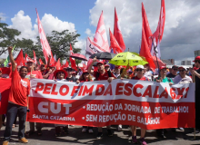 CUT-SC participa da Marcha da Classe Trabalhadora em Brasília