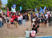 CUT-SC participa do ato “Cotas Ficam” contra a lei anticotas em Santa Catarina