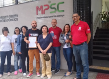 SINTE-SC protocola documento no MP denunciando problemas nos editais de ACTs