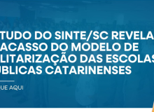 Estudo do Sinte-SC revela fracasso da militarização das escolas públicas no estado