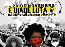 #ForaBolsonaroRacista: SC vai às ruas contra o racismo neste sábado