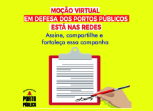 CUT-SC apoia moção virtual em defesa dos portos públicos de SC